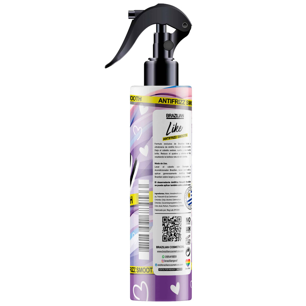 Spray Multi-beneficios LIKE de Brazilian 200ML Antifrizz Smooth