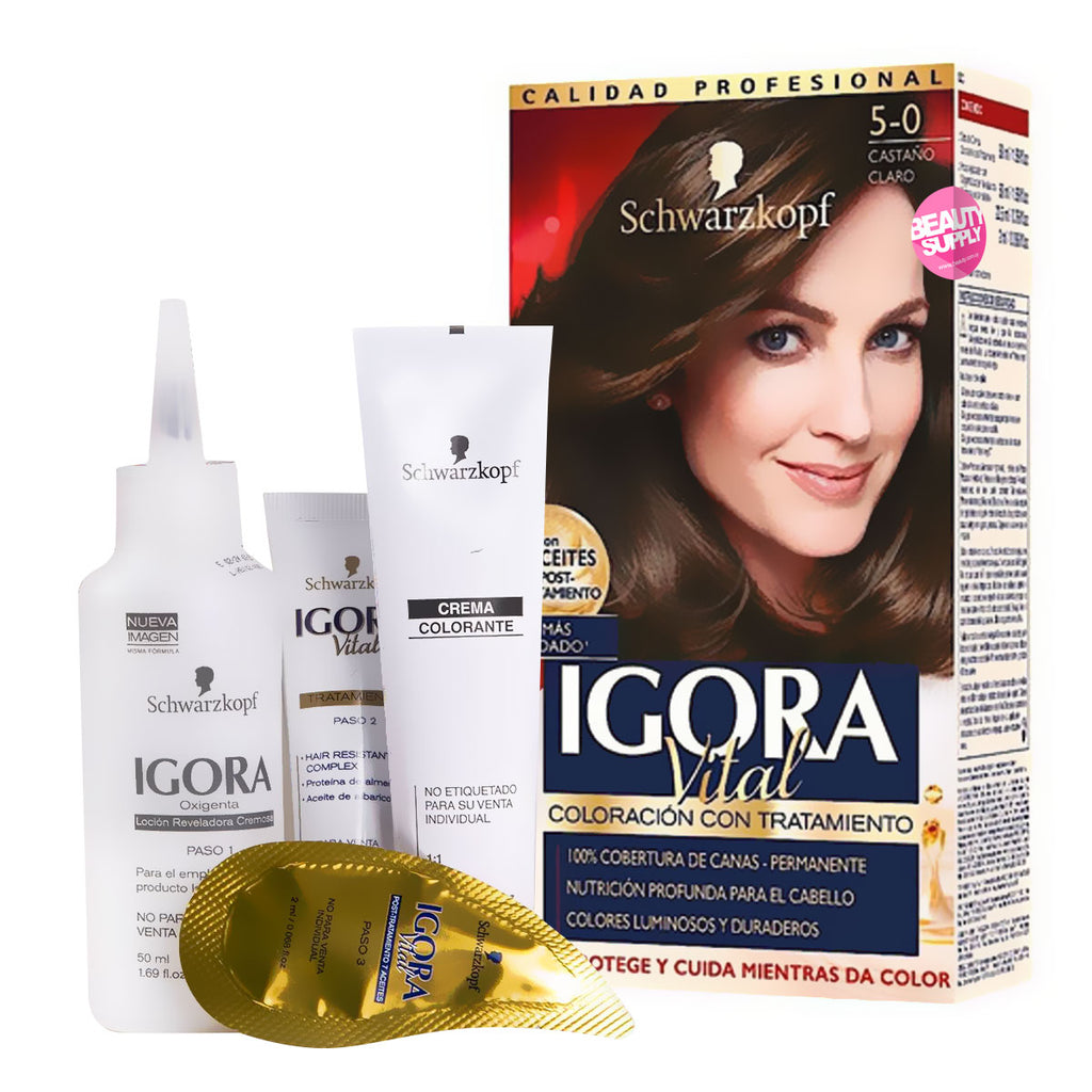 Tinta Schwarzkopf Igora Vital 5.0 50ml en Beauty Supply
