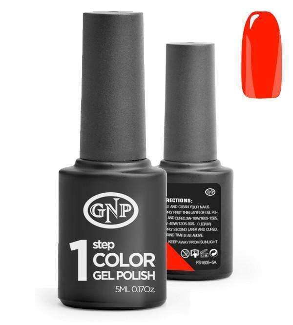 Esmalte Permanente en Gel GNP de un solo paso! #16 Rojo Fuego en Beauty Supply