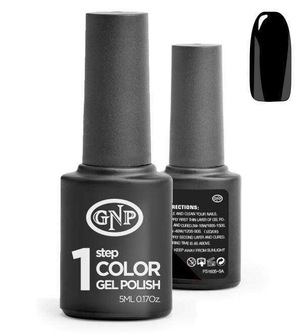 Esmalte Permanente en Gel GNP de un solo paso! #28 Negro en Beauty Supply