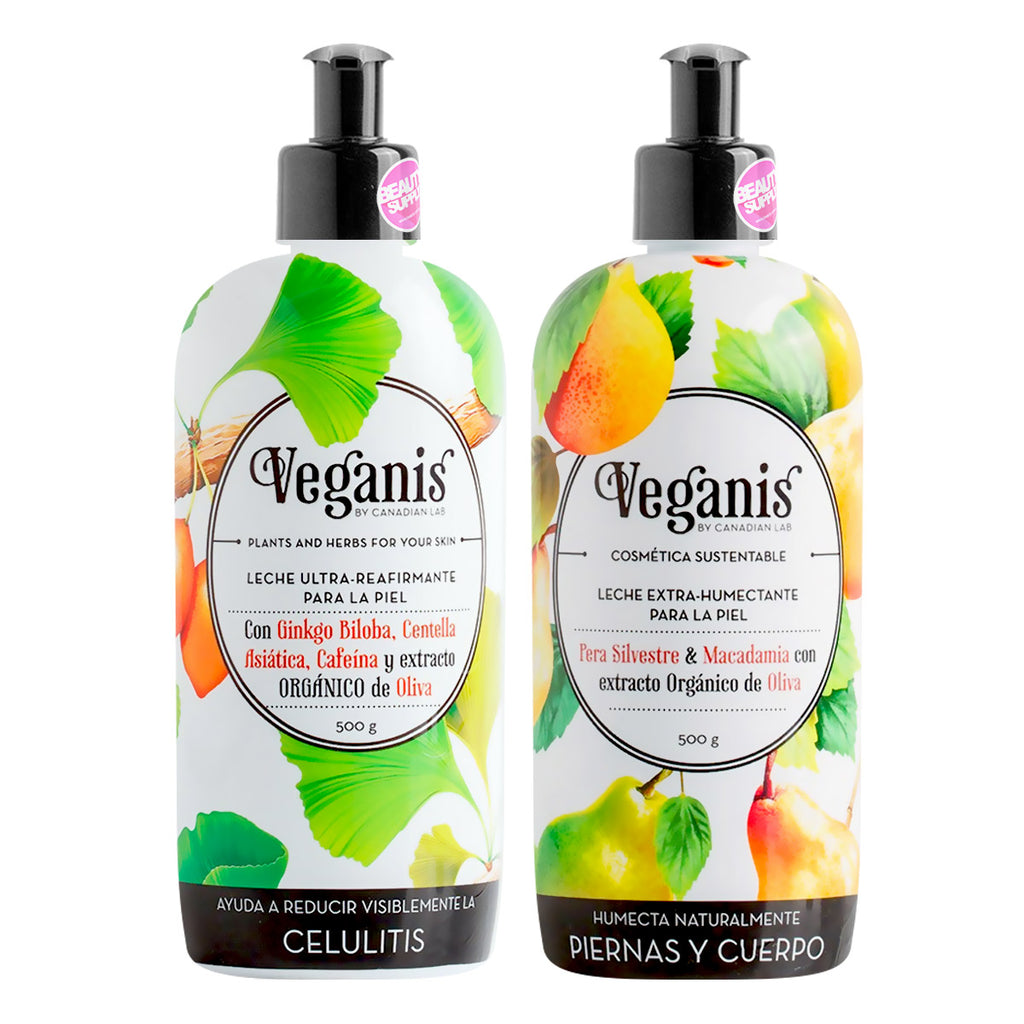Pack De Cremas o Leches Veganas Veganis 500gr en Beauty Supply