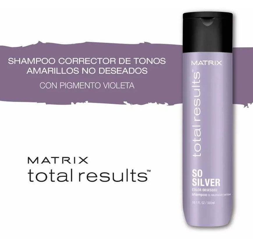 Shampoo neutralizante Matrix Total So Silver plateados o rubios 1000ml en Beauty Supply
