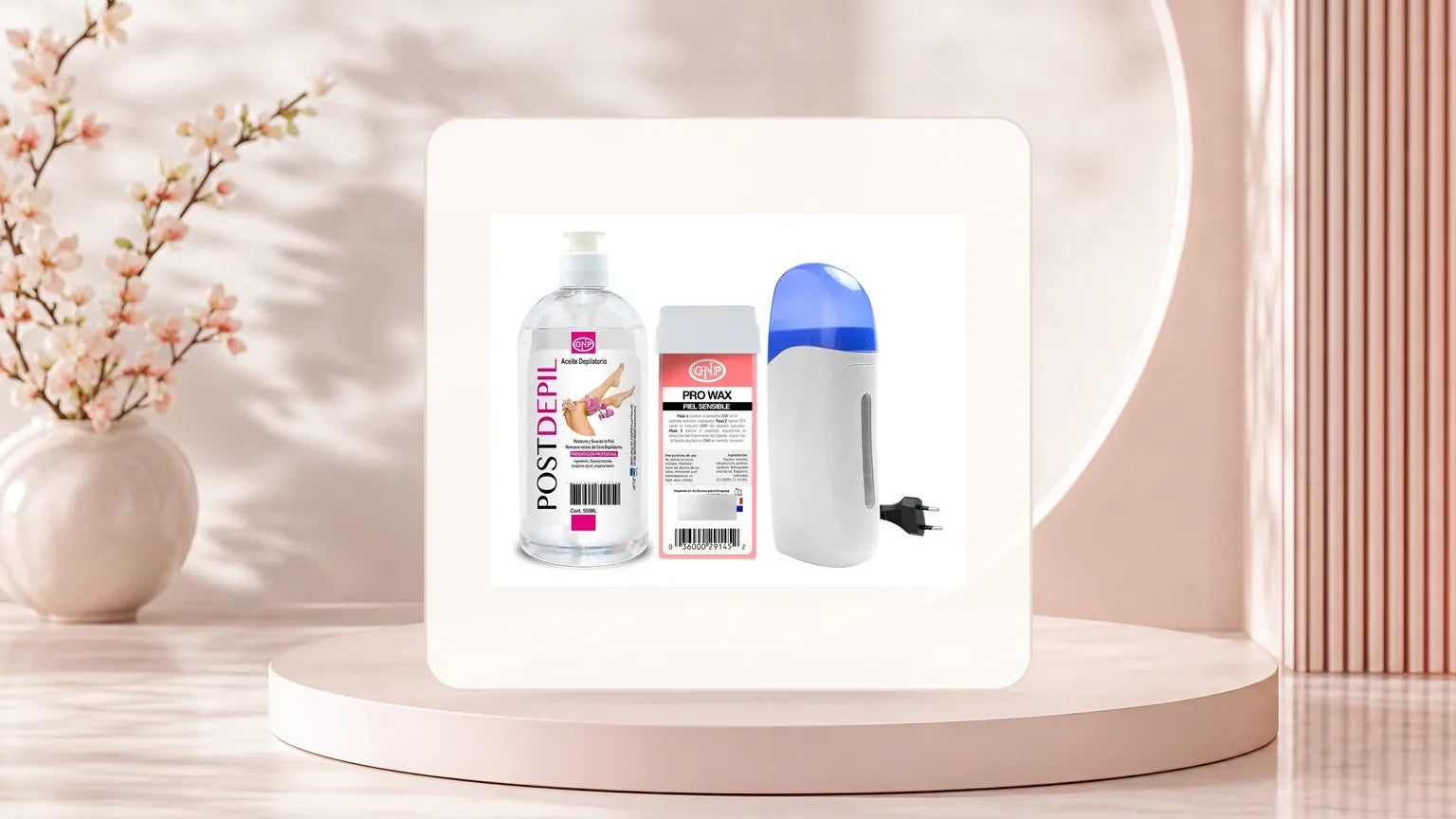 Incorporá el Kit de Cera, Calentador y Aceite GNP a tu rutina de depilación