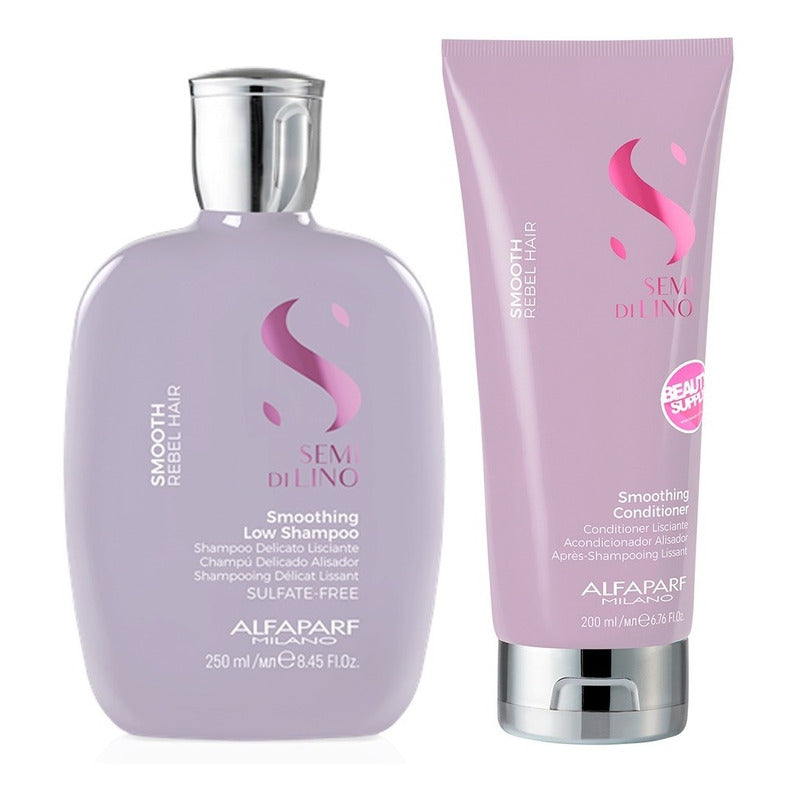 Shampoo Y Acondicionador Alfaparf Semi Di Lino Smooth