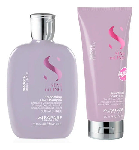 Shampoo Y Acondicionador Alfaparf Semi Di Lino Smooth