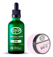 Polvo Acrilico Gnp 15gr Y Monomero Uñas 50ml