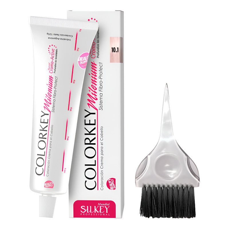 Kit Tinta Silkey Colorkey Milenium 120g + Pincel De Tinta 10.1