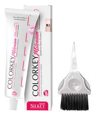 Kit Tinta Silkey Colorkey Milenium 120g + Pincel De Tinta