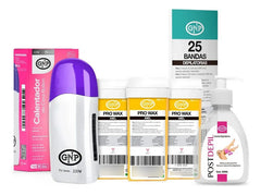 X3 Cera Depilatoria Gnp, Calentador De Cera, Bandas Y Aceite