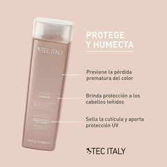 Kit Shampoo Tec Italy Post Color Y Tratamiento Olio Vital