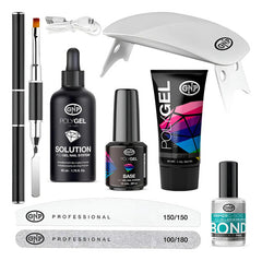 Kit Uñas En Polygel Gnp De 8 Piezas Con Aplicador Y Lampara