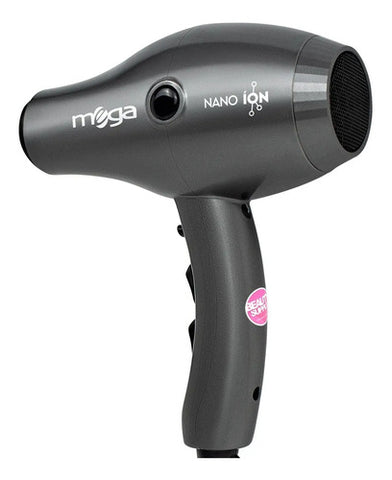 Secador Pelo Profesional Mega Nano Ion 2000w Nuevo Modelo Gris Oscuro
