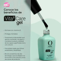 Base Vita 2 Care Organic Nails 15ml Con Vitamina E Blanco