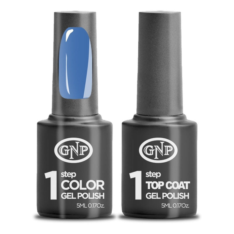 Kit De Esmalte Semipermanente De 1 Paso Gnp Color + Top Coat