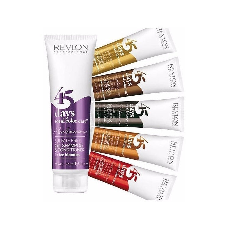 Shampoo Revlon 45 Days 2 En 1 Ice Blondes 275ml Nice