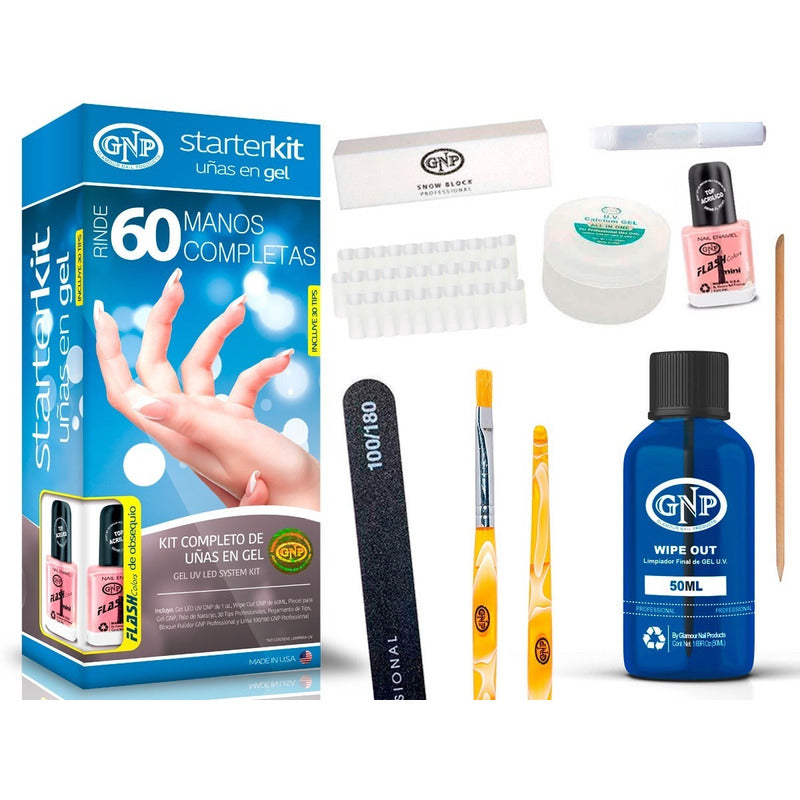 Kit Uñas En Gel Uv Led Gnp Rinde 60 Manos Envio Gratis Nice