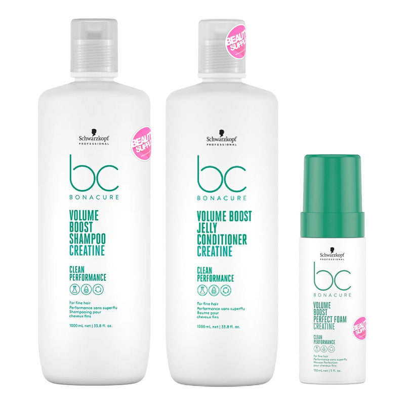 Shampoo, Acondicionador  De 1lt Y Espuma Schwarzkopf Volume