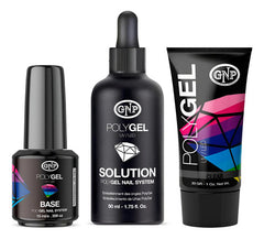Combo De Uñas En Polygel Gnp Con Pomo 30gr + Base + Solucion