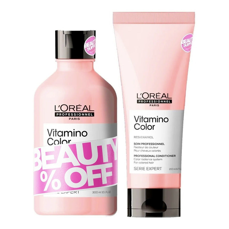 Shampoo Loreal Vitamino Color 300ml Y Acondicionador 200ml