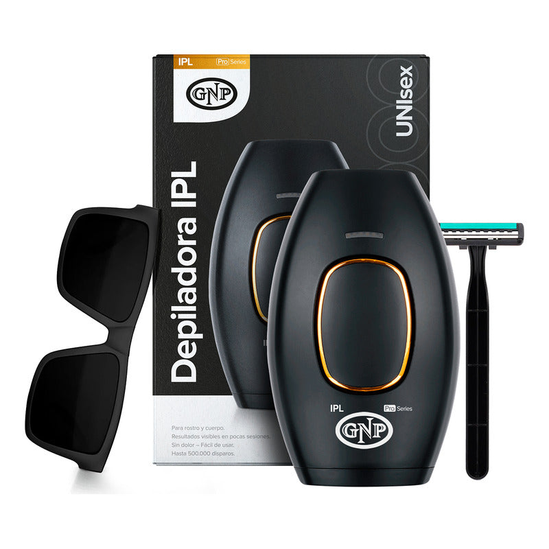 Depiladora Laser De Luz Pulsada Gnp 500.000 Pulsos Unisex Negro