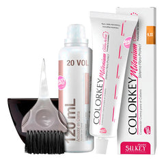 Tinta Silkey Colorkey 120g Con Oxidante, Pincel Y Bowls