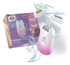 Depiladora Gnp 3 En 1 Body Care, Para Seco Y Húmedo. Inalámbrica. Piel Suave Por Semanas. Rosa Claro