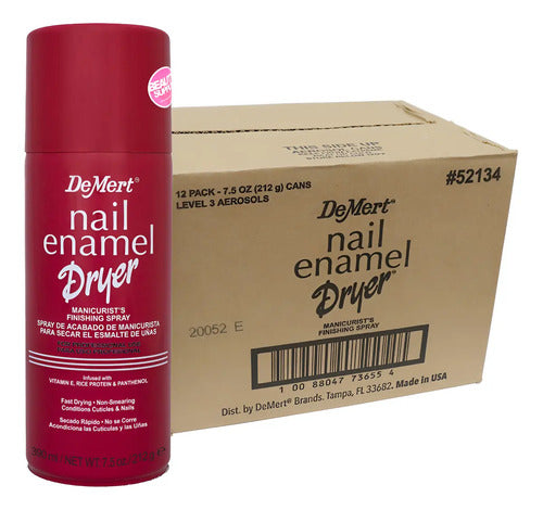 Pack X12 Seca Esmalte De Uñas Instantaneo Spray Demert 390ml