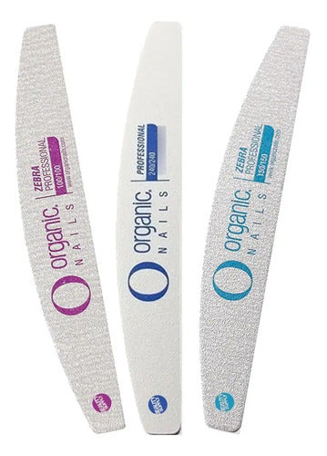 Pack De 3 Limas Organic Nails Profesional Para Uñas
