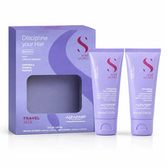 Kit Alfaparf Alisante Anti Frizz Semi Di Lino Smooth Con Shampoo 60ml + Máscara 60ml. Ideal Para Cabello Rebelde. Travel Size