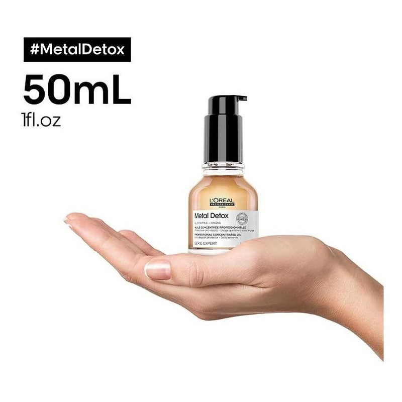 Shampoo Loreal Metal Detox + Aceite Oil Metal Detox 50ml