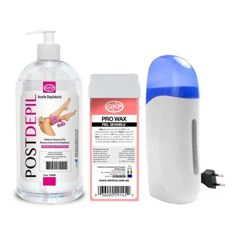 Cera Depilatoria, Calentador De Cera, Aceite Gnp De 1 Litro