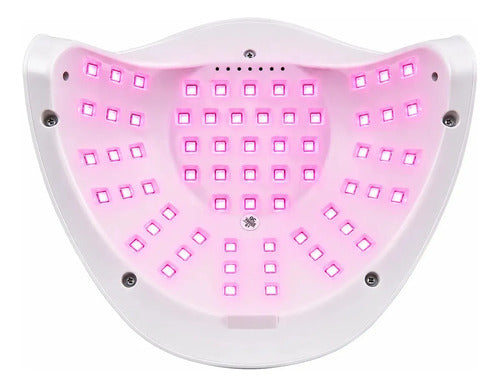 Lámpara Led Uv Gnp 280w Profesional Para Uñas Con Sensor Automático, Pantalla Digital, 66 Leds, Temporizador, Para Esmalte Semipermanente, Gel Y Polygel Blanco