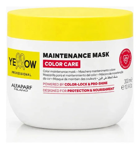 Mascara Yellow Alfaparf Color Care 300ml Nutricion Profunda Para Cabello Tenido