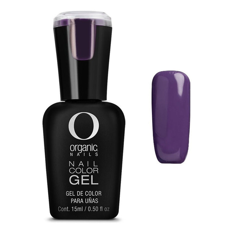 Color Gel Esmalte Uñas Organic Nails Color Midnight Gothic