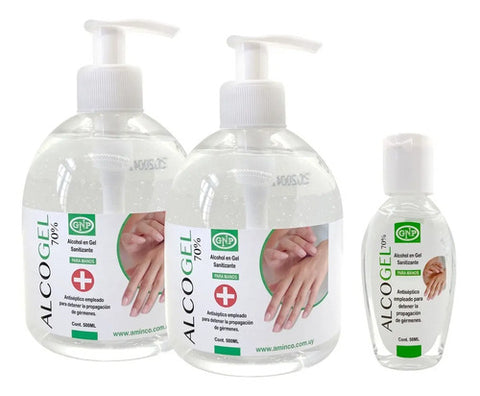 X2 Alcohol En Gel Gnp 500ml + 50ml Alcohol