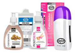 Kit Cera Depilatoria Calentador Cartucho Aceite Y Crema Gnp