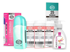 X3 Cera Depilatoria Gnp, Calentador De Cera, Bandas Y Aceite