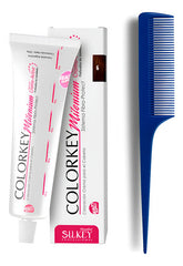 Kit Tinta Silkey Colorkey Milenium 120g + Peine De Cola