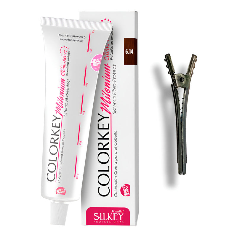 Tinta Silkey Colorkey Milenium 120g + Clip Pinza Plástica 6.14