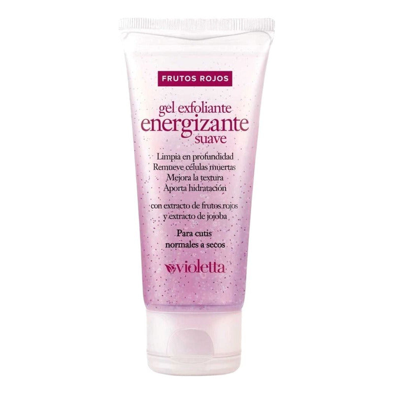 Gel Exfoliante Energizante Violetta 100gr Frutos Rojos