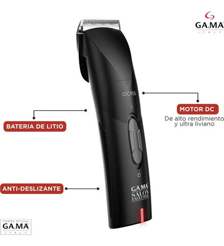 Maquina De Cortar Pelo Inalambrica Gama Gc905 4 Peines Negro