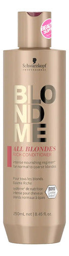 Acondicionador Enriquecido Schwarzkopf Blondme 250ml