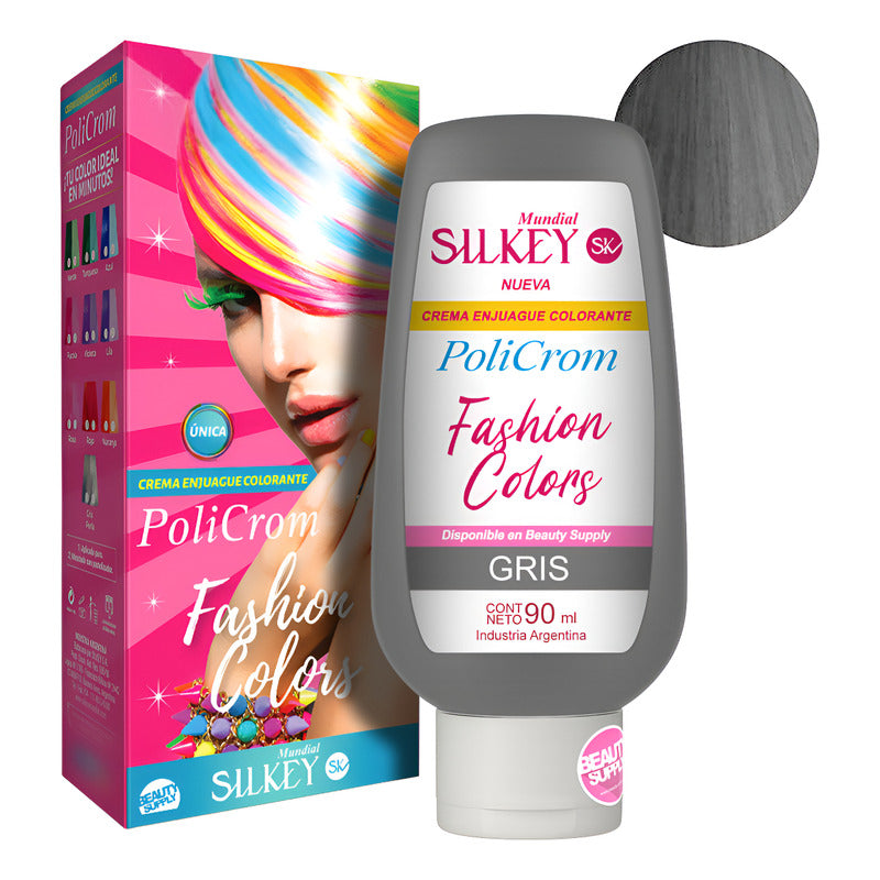 Tinta Silkey Fashion Colors. Colores Intensos Y Duraderos Gris
