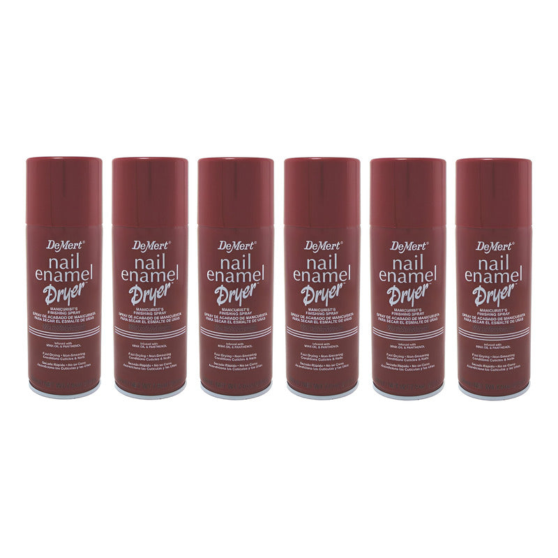 Pack X6 Seca Esmalte De Uñas Instantaneo Spray Demert 390ml