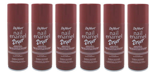 Pack X6 Seca Esmalte De Uñas Instantaneo Spray Demert 390ml