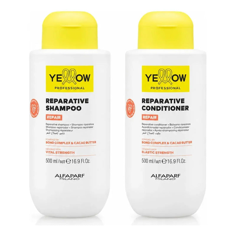Duo Repair Alfaparf Yellow Con Shampoo Y Acondicionador