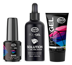 Combo De Uñas En Polygel Gnp Con Pomo 30gr + Base + Solucion