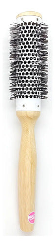 Cepillo Bamboo Térmico 38mm Mega Marrón