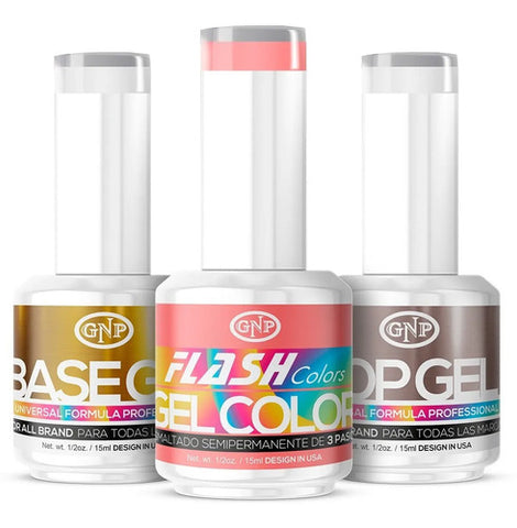 Kit Esmaltes Semipermanentes Gnp 15ml 21 Free + Base Y Top