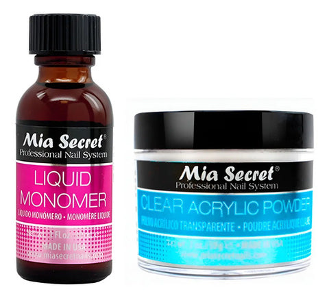 Mia Secret Liquido 30ml Y Polvo Acrilico Uñas 59gr. Nice